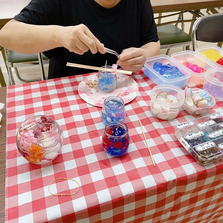 ☆豊中市新千里東町さんの、オンライン夏祭りでキャンドル作りをさせていただきました☆